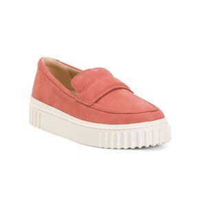 CLARKS DUSTY ROSE Suede Mayhill Cove Comfort Loafers